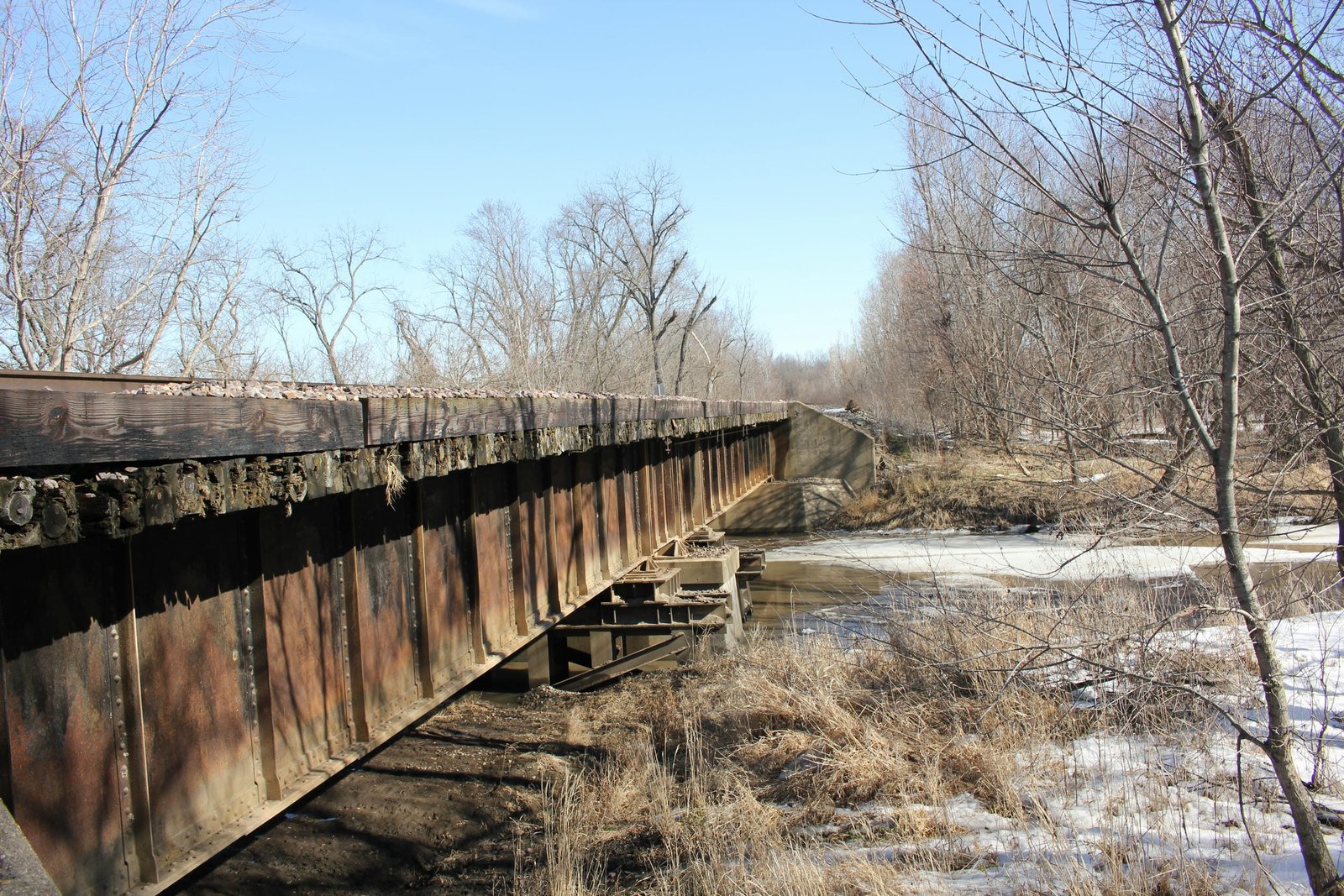 Looking north